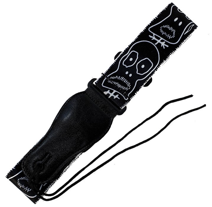 Correa guitarra y bajo Forest S-008-4 calaveras Satriani envio gratis