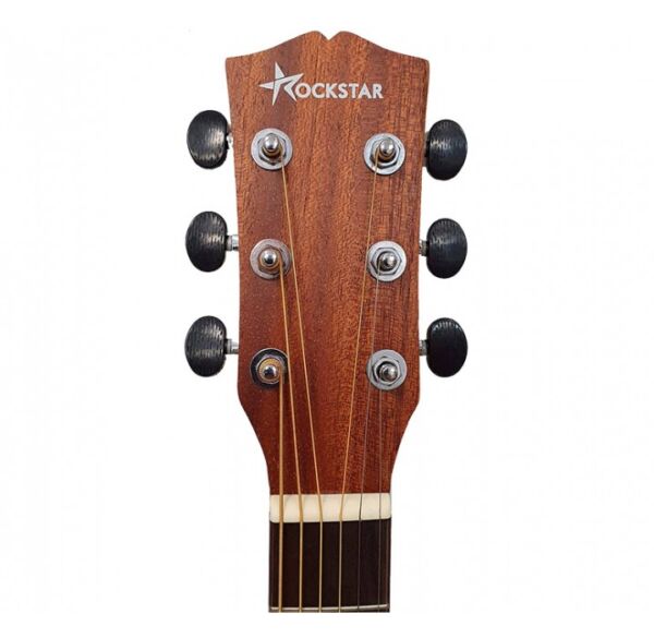 Guitarra acústica forma auditorium Rockstar SA-4022 SN con cutaway cuerdas metálicas y funda envio gratis