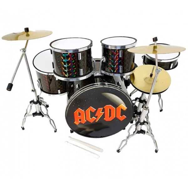 Miniatura batería acústica MDR-0251 ACDC regalo musical envio gratis