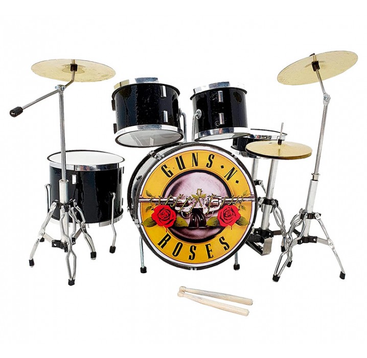 Miniatura Batería acústica MDR-0022 Guns & Roses regalo musical envio gratis