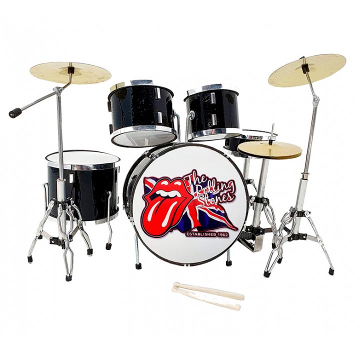 Miniatura bateria acustica MDR-0022 Rolling Stones regalo musical envio gratis
