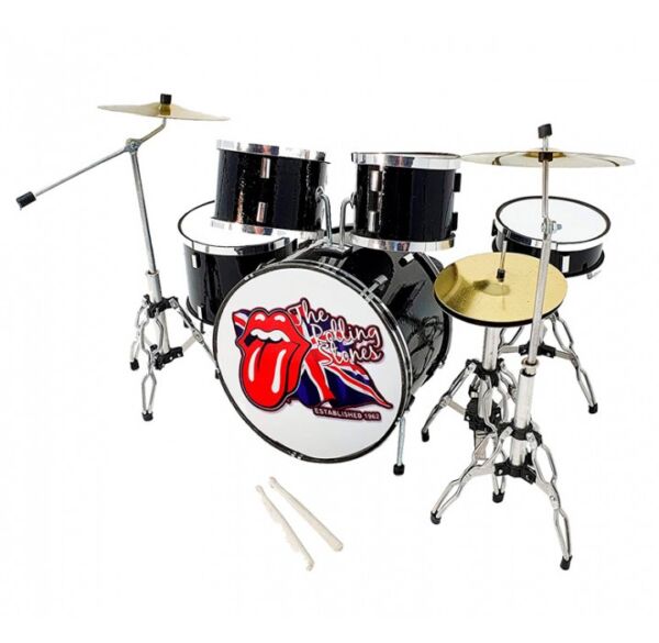 Miniatura bateria acustica MDR-0022 Rolling Stones regalo musical envio gratis