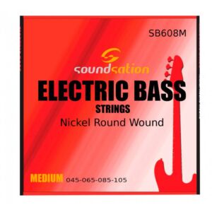 SOUNDSATION SB608M Cuerdas para bajo electrico calibre 45-105 medio, acero inoxidable