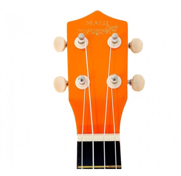Ukelele soprano Maui Sunny 10OR color naranja con funda
