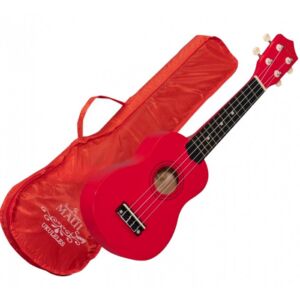 Ukelele soprano Maui Sunny 10RD color rojo con funda envio gratis