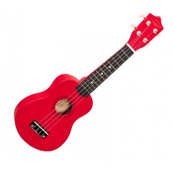 Ukelele soprano Maui Sunny 10RD color rojo con funda envio gratis