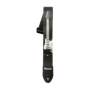 Basso serigrafiada negro strato SF30 Correa para guitarra envio gratis
