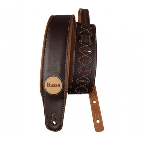 Correa para guitarra Basso serie clasica marrón acolchada CLA14 envio gratis