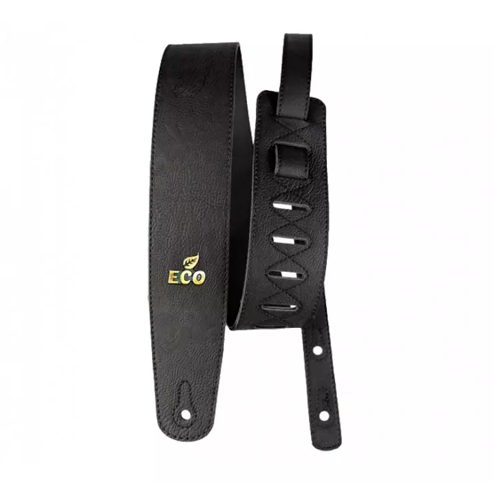 Correa para guitarra y bajo Basso Eco vegana negra ECO01 envio gratis