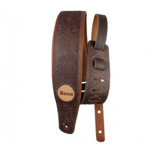 Correa para guitarra Basso Serie cuero marrón VTSL82 envio gratis