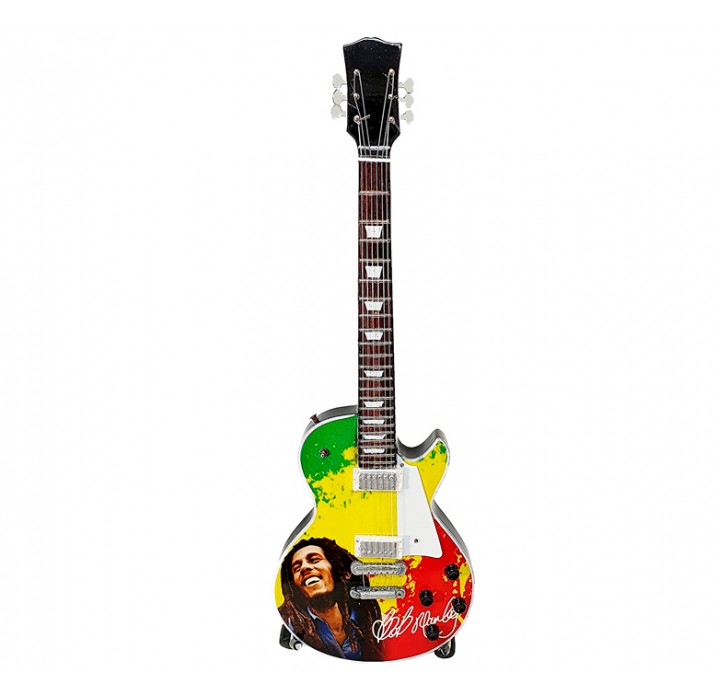 Miniatura guitarra eléctrica Gibson Bob Marley MGT-8259 regalo para guitarristas envio gratis