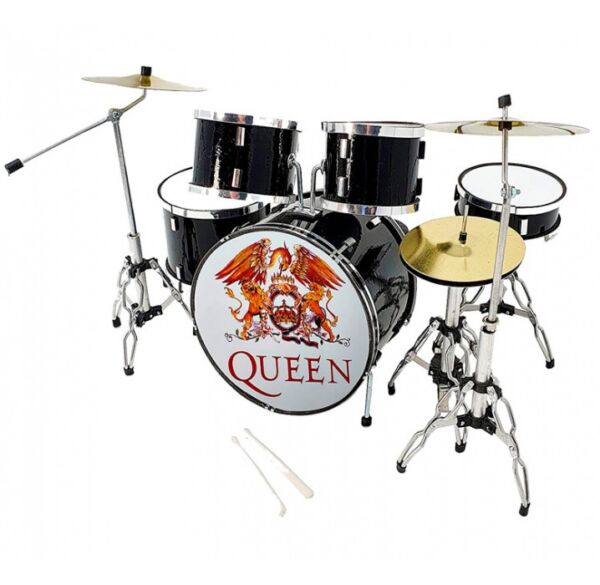 Miniatura bateria acustica The Queen MDR-0022 color negro envio gratis