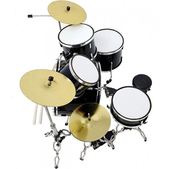 Miniatura bateria acustica The Queen MDR-0022 color negro envio gratis