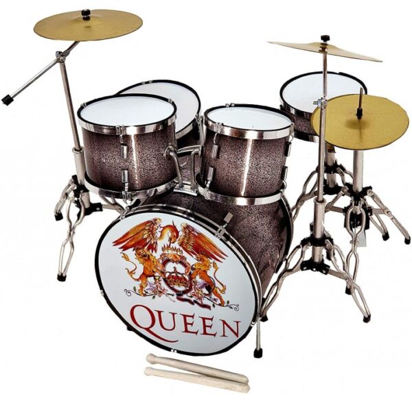 Bateria musical adorno MDR-0107 The queen negra sunburst envio gratis
