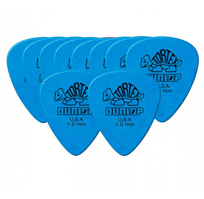 Pack 10 puas Dunlop Tortex 418R1.0 1.0 mm envio gratis