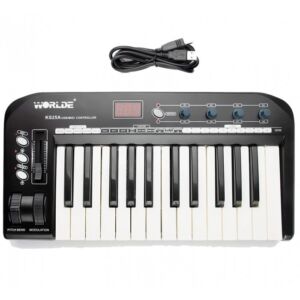 Worlde KS25A Controlador de teclado multifunción USB MIDI envio gratis