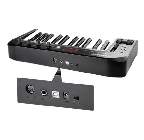 Worlde KS25A Controlador de teclado multifunción USB MIDI envio gratis