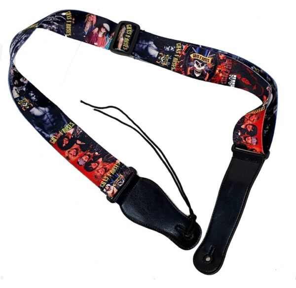 Correa para guitarra y bajo Rockyou S008F Guns & Roses envio gratis