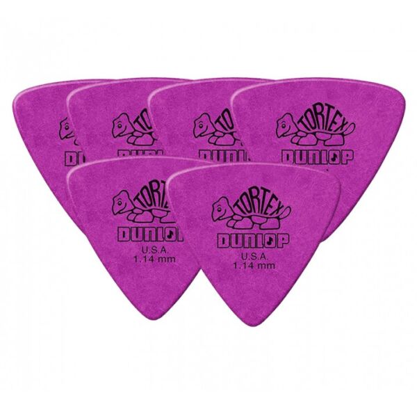 Pack 6 puas Dunlop Tortex triangle 431R1.14 1.14mm envio gratis