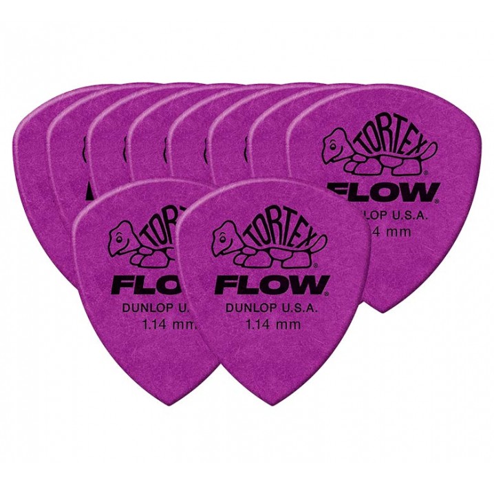 Pack 10 puas Dunlop Tortex Flow 558R114 1.14mm envio gratis