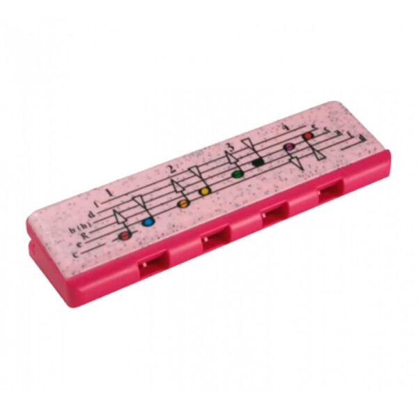 Hohner speedy rosa/cereza armónica de 8 voces infantil envio gratis