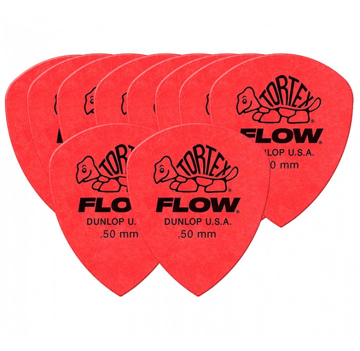 Pack 10 puas Dunlop Tortex Flow 558R050 0.50mm envio gratis