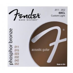 Fender 60CL juego de cuerdas para guitarra acústica 11-52 envio gratis