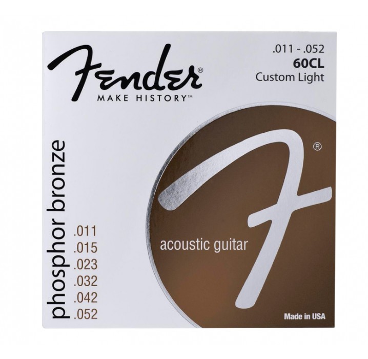 Fender 60CL juego de cuerdas para guitarra acústica 11-52 envio gratis
