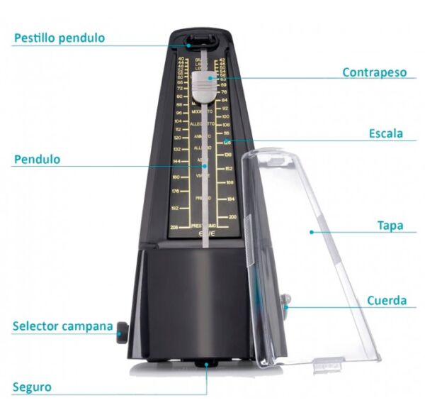 Aroma AM-707 metrónomo mecánico de alta precisión envio gratis