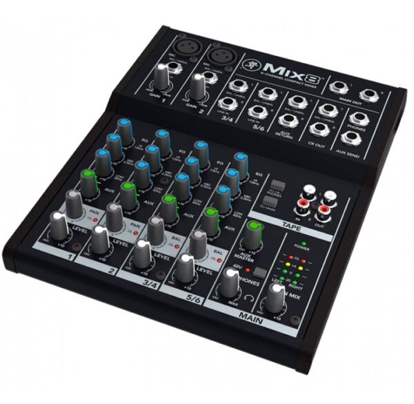 Mackie Mix 8 mezclador de 8 canales envio gratis