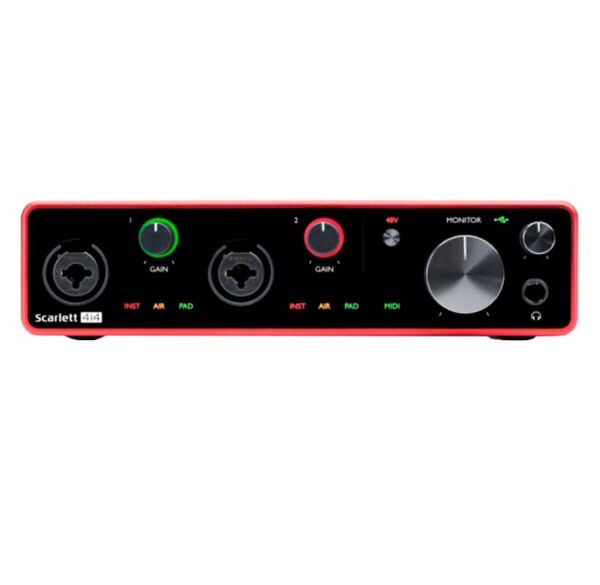 Interfaz de audio USB Focusrite Scarlett 4i4 3rd Gen envio gratis