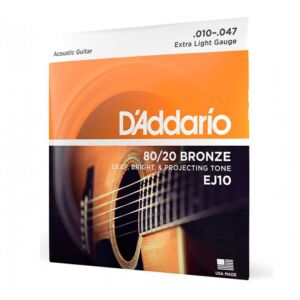D’addario EJ10 (10-47) cuerdas para guitarra acústica envio gratis