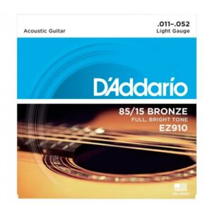 D’addario EZ910 (11-52) juego de cuerdas para guitarra acústica envio gratis