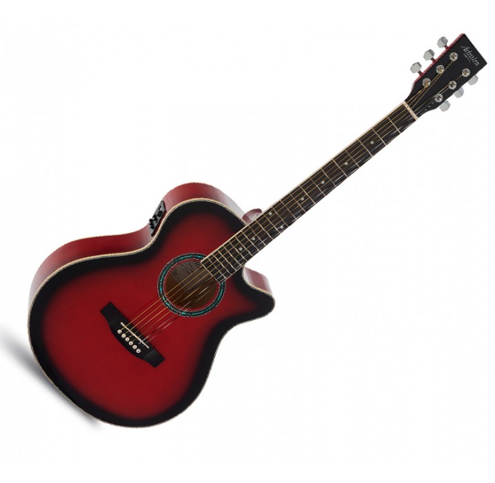Admira Indiana roja brillo guitarra electroacústica envio gratis