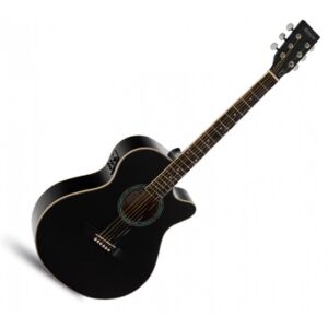 Admira Indiana negra satinada guitarra electroacústica envio gratis