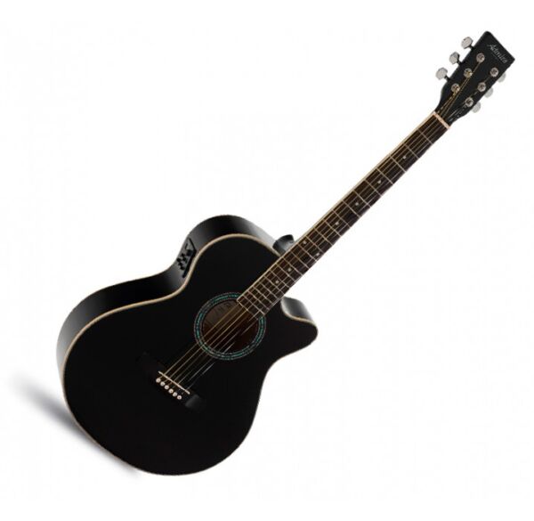 Admira Indiana negra satinada guitarra electroacústica envio gratis