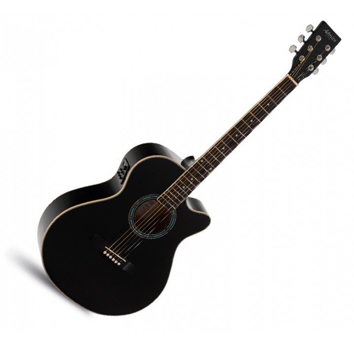 Admira Indiana negra satinada guitarra electroacústica envio gratis