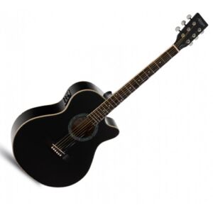 Admira Indiana negra brillo guitarra electroacústica envio gratis