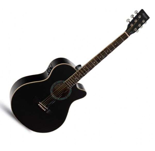 Admira Indiana negra brillo guitarra electroacústica envio gratis