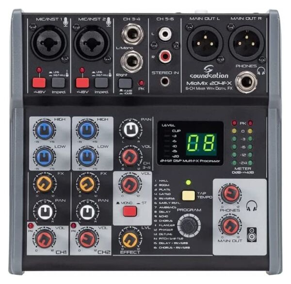 Soundsation Miomix 204FX Mesas de mezclas analógicas envio gratis