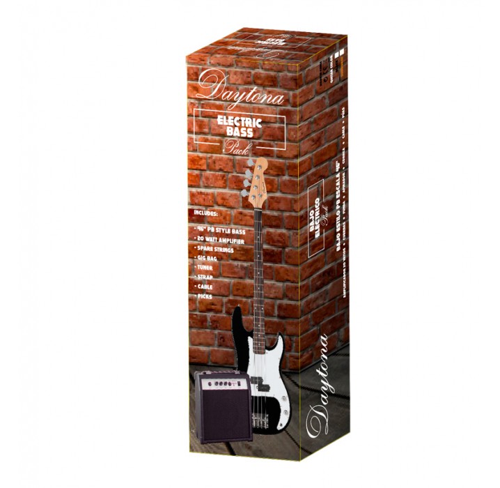 Daytona PGBDBK pack de bajo eléctrico negro envio gratis