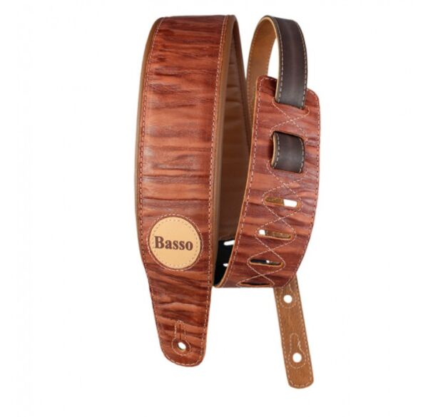 Basso Serie cuero marrón rústico VTSL01 Correa para guitarra envio gratis