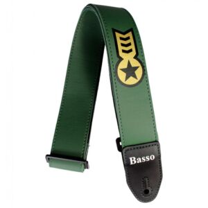 Basso SF127 serigrafiada verde militar correa para guitarra envio gratis
