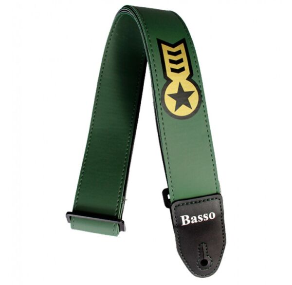 Basso SF127 serigrafiada verde militar correa para guitarra envio gratis