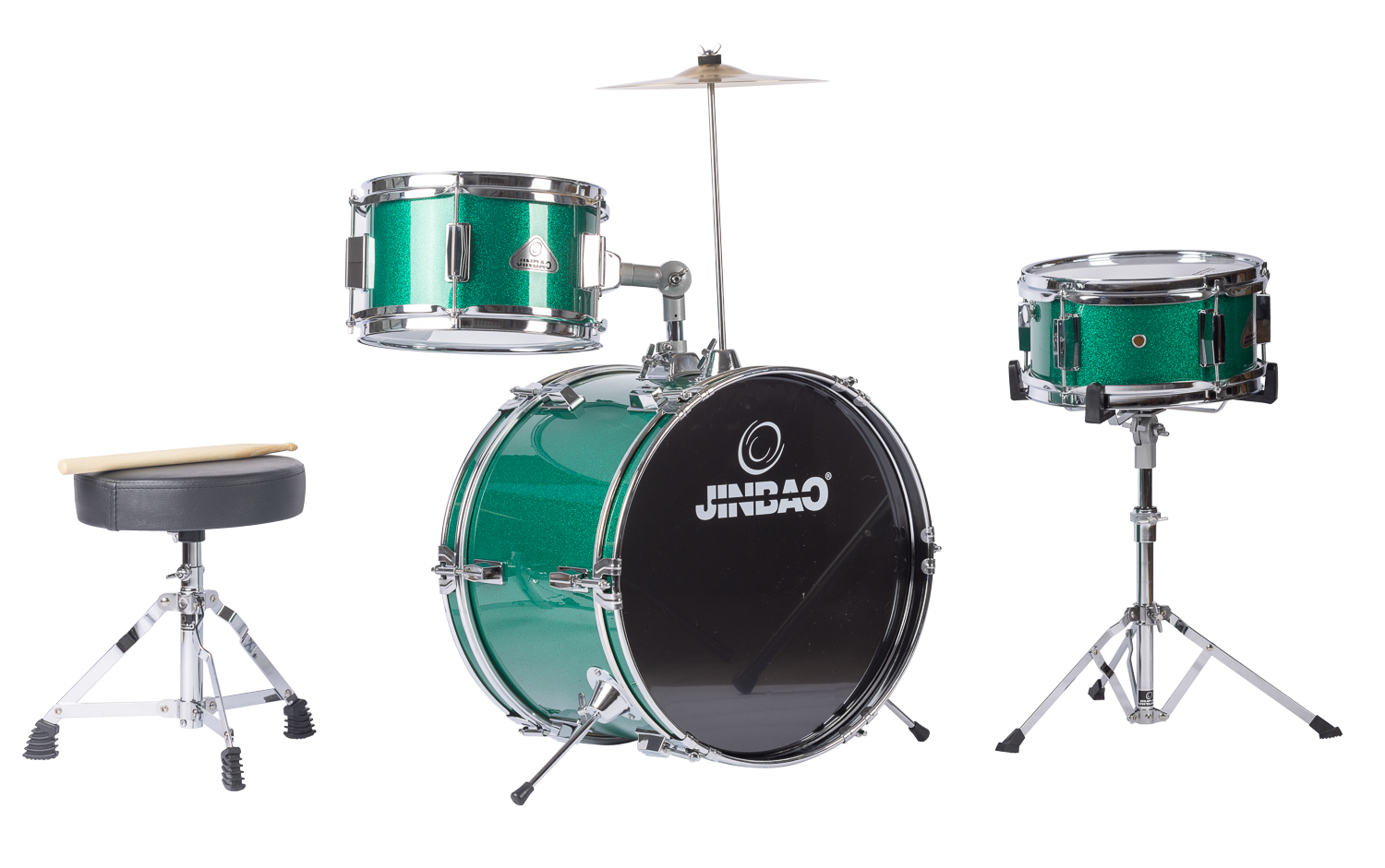 Jinbao 1042GRN bateria infantil verde envio gratis 5 Jinbao 1042GRN bateria infantil verde envio gratis - Imagen 3