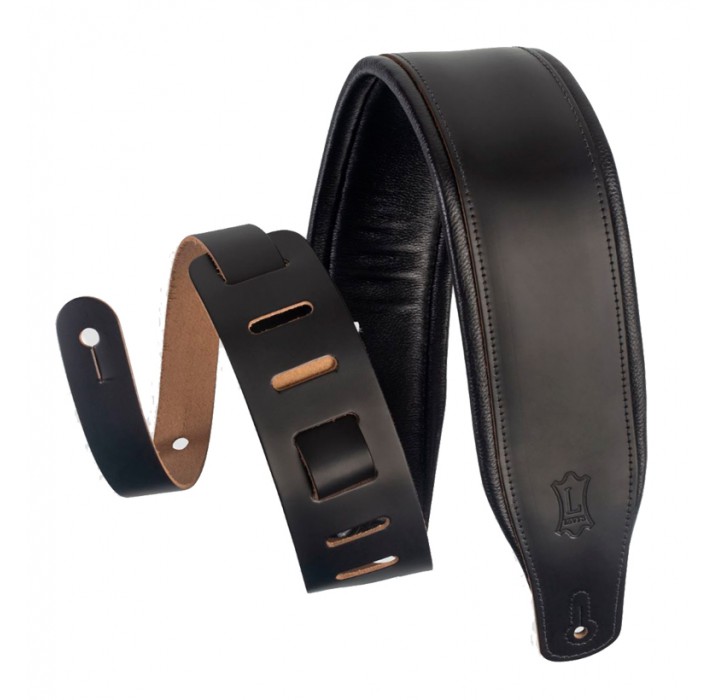 Levy's M26PD-BLK correa para guitarra de piel negra envio gratis