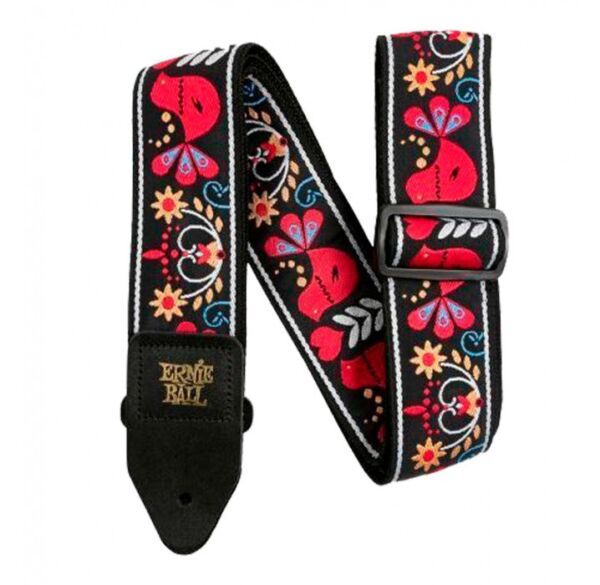 Ernie Ball EB4667 jacquard - redbird rising correa para guitarra y bajo envio gratis