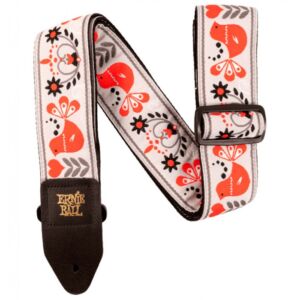 Ernie Ball EB4689 jacquard – red bird winter correa para guitarra y bajo envio gratis