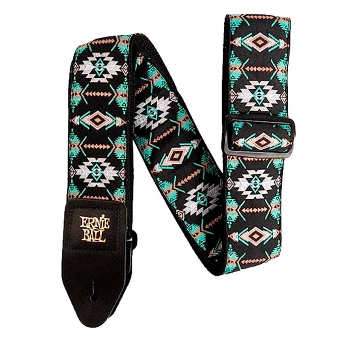 Ernie Ball EB5325 jacquard - southwestern turquoise correa para guitarra y bajo envio gratis