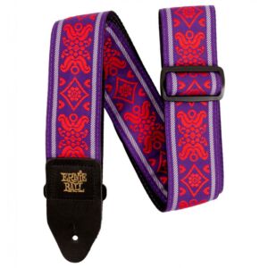 Ernie Ball EB5330 jacquard – royal flush red correa para guitarra y bajo envio gratis